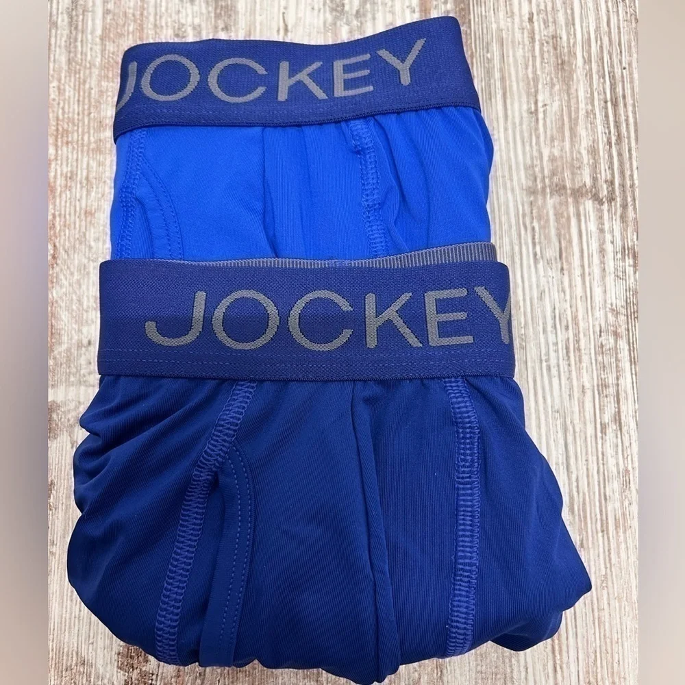 JOCKEY Generation™ Men's Micro Stretch Long Leg Boxer Briefs Blue Size S- no box